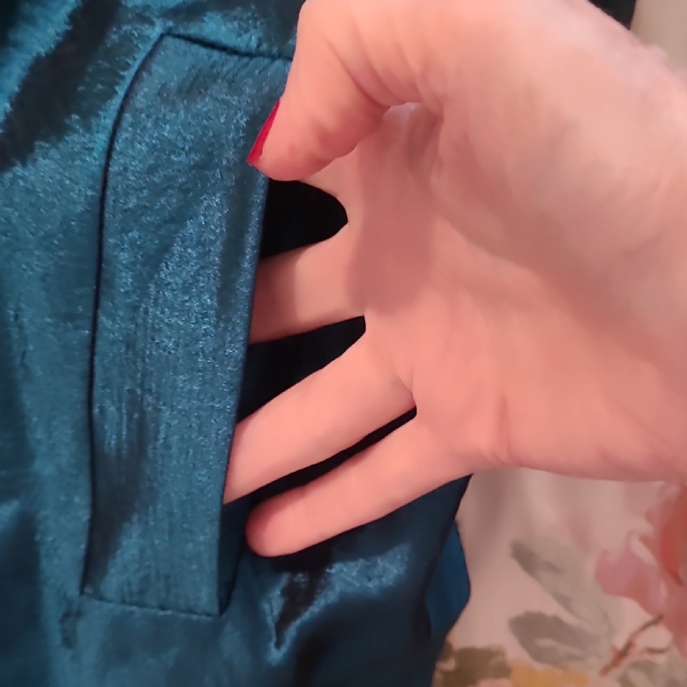 Chico's Elegant Teal Blue Jacket - Picture 7 of 7
